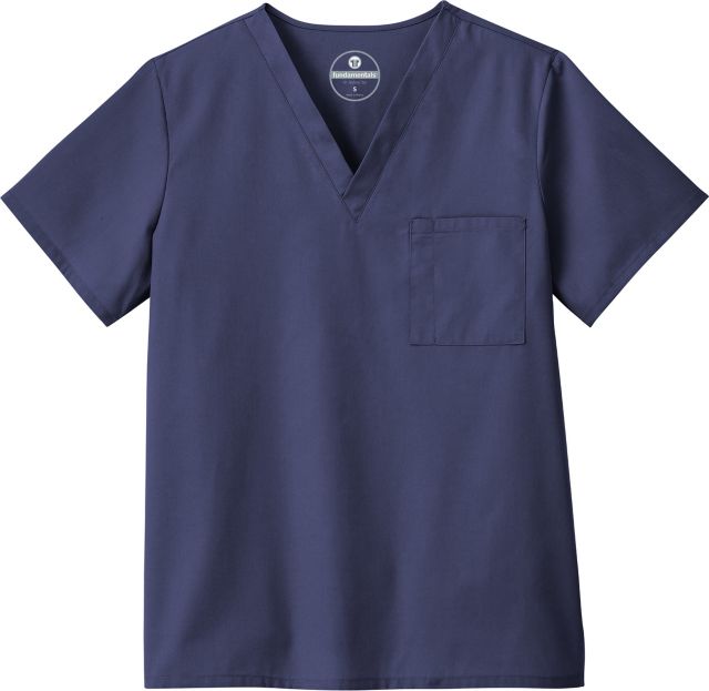 VNECK SCRUB TOP NAVY