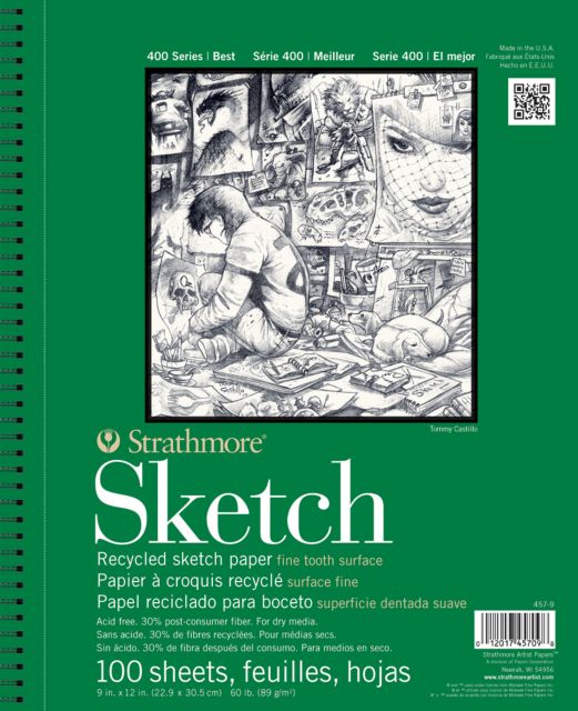 Premium Recycled 9''x12'' Sketch Pad