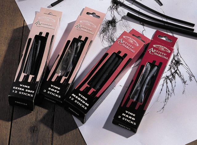 CHARCOAL VINE SOFT 12/BOX