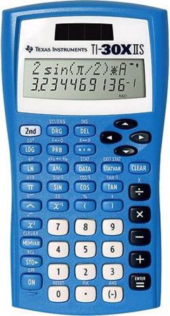 CALCULATOR TI30XIIS DUEL PWR BLUE