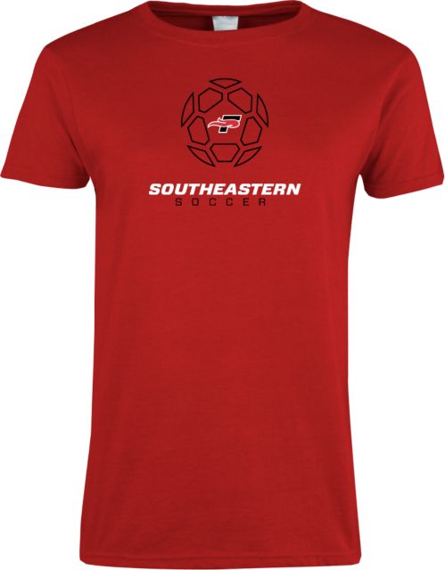 Southeastern Ladies T Shirt Soccer Design - ONLINE ONLY