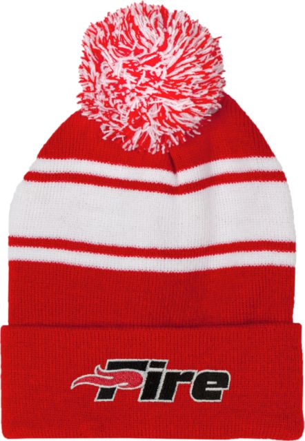 Southeastern Two Tone Knit Pom Beanie w/Cuff Primary Mark - ONLINE ONLY