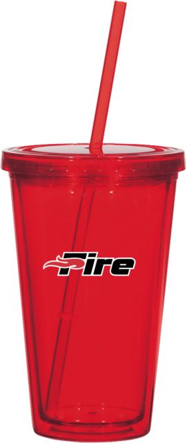 Southeastern Madison Double Wall Tumbler w/Straw 16oz Primary Mark - ONLINE ONLY