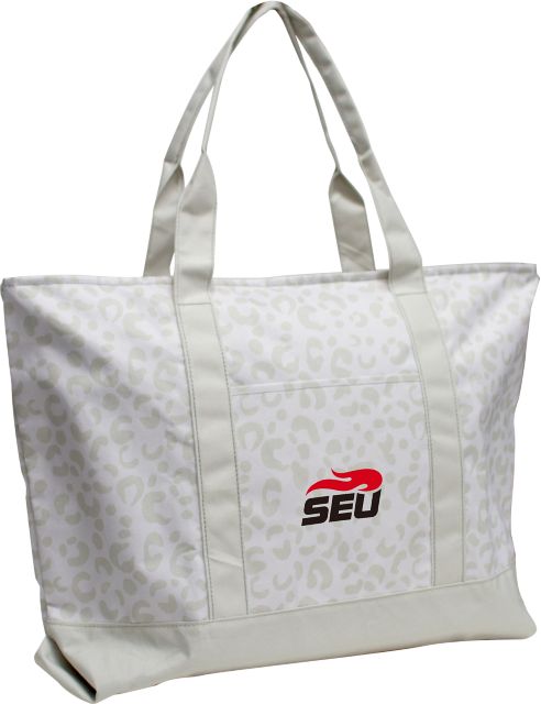 Southeastern University Leopard Tote