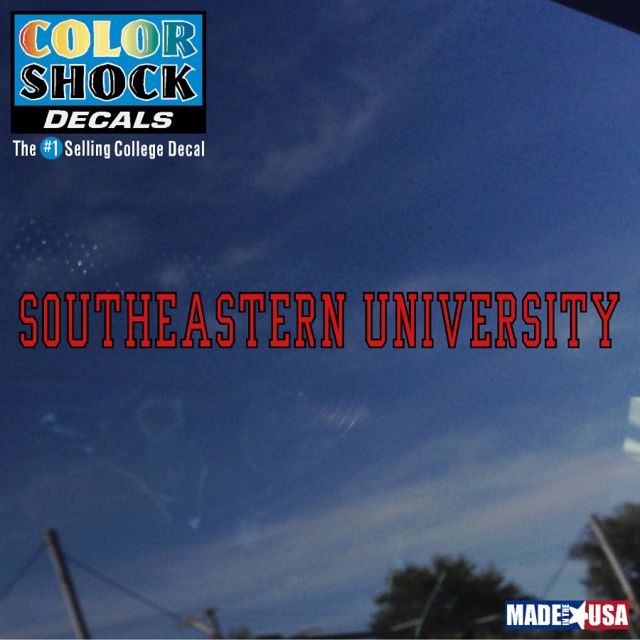 Southeastern University Strip Decal