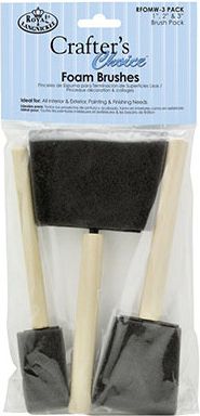 ASST FOAM BRUSHES 3/PK