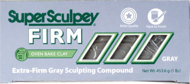 SUPER SCULPEY 1 LB FIRM (GRAY)