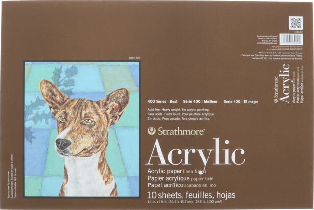 12X18 400 ACRYLIC PAPER PAD
