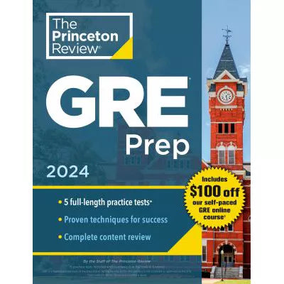 Princeton Review GRE Prep 2024